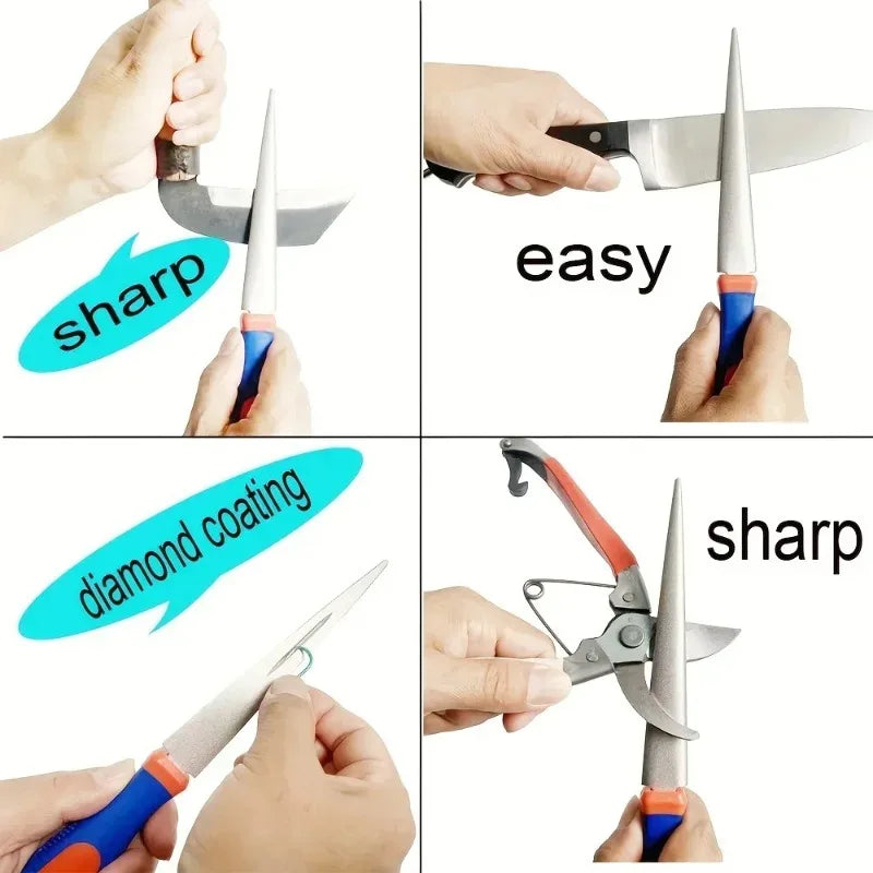 Diamond Double-Sided Sharpening Stone | Knife & Tool Sharpener