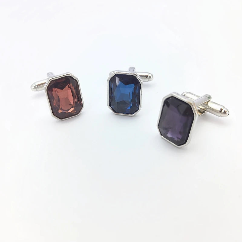 Men's Zirconia Cufflinks – Luxurious Dress Shirt & Suit Style Men's Cufflinks Nixie