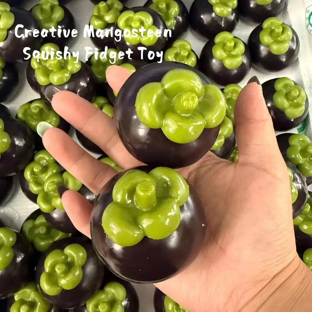 Mangosteen Squishy Squeeze Toy – Glitter Fidget Ball Gift Squishy Fidget Toy Nixie