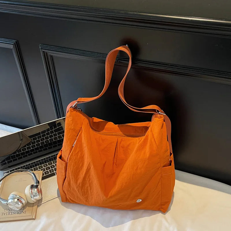 Women's Lightweight Nylon Crossbody Bag – Large Capacity