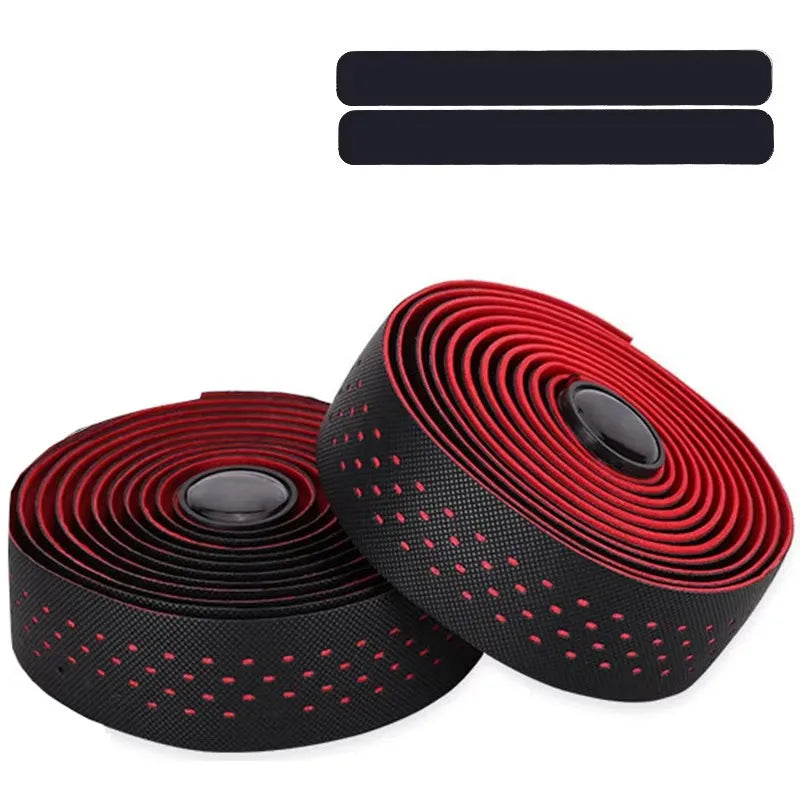 BUCKLOS Bike Handlebar Tape | Non-Slip Road & Gravel Bar Wrap Bicycle Handlebar Tape Nixie RED