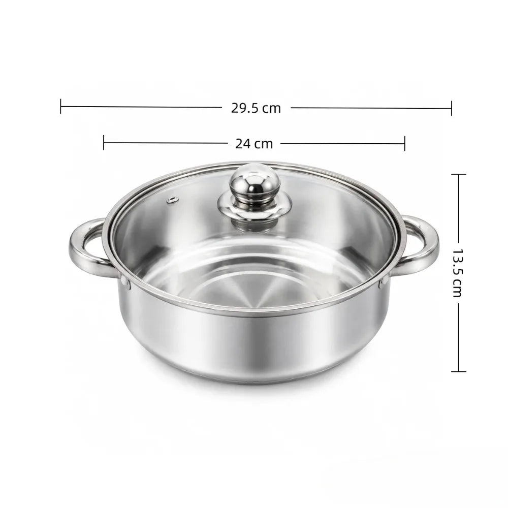 BEQ Stainless Steel Soup Stock Pot – Induction & Gas Safe Soup & Stock Pot Nixie 1 SET