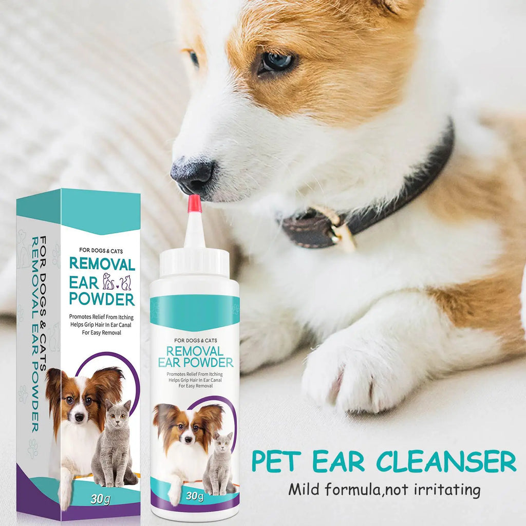 30g Pet Ear Powder – Dog & Cat Ear Cleaning & Deodorizing Pet Ear Powder Nixie
