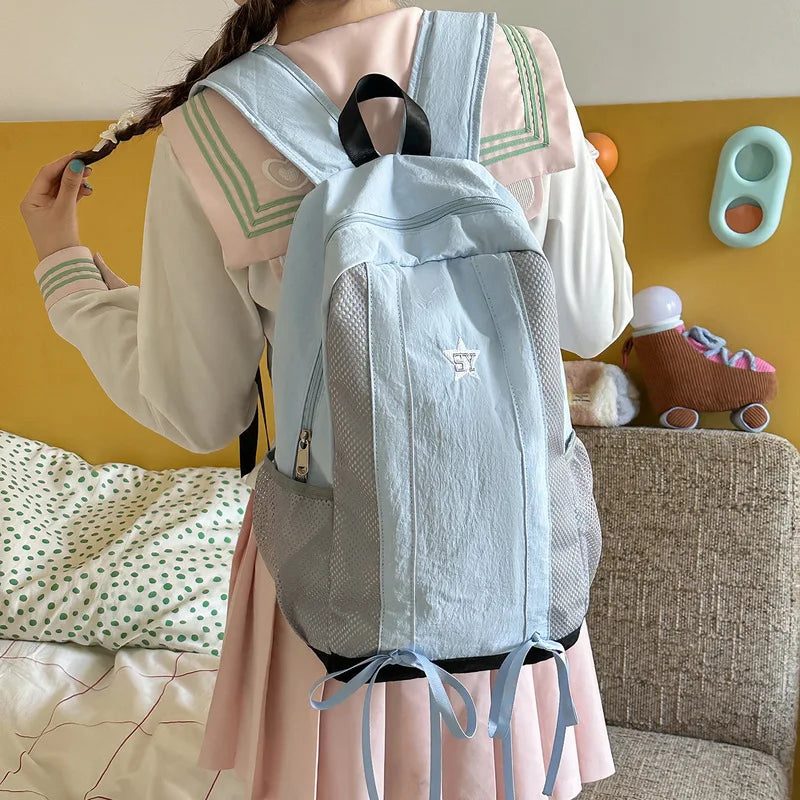 Nixie Nylon Backpack – Lightweight Large Capacity Waterproof Bag