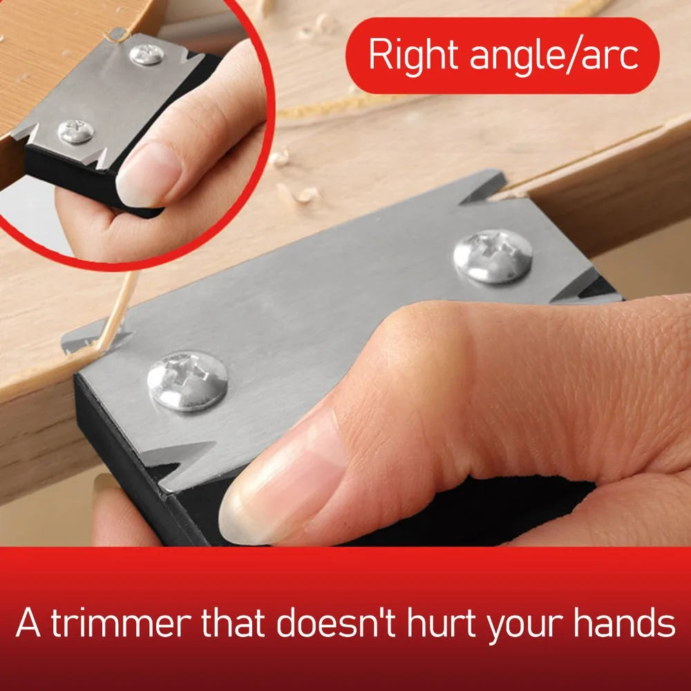 3-Piece Mini Edge Banding Trimmer Set with Replacement Blades