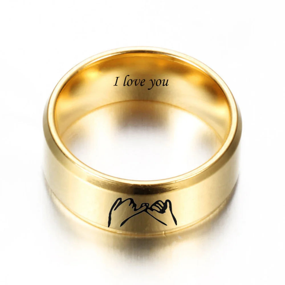 Crystal "I Love You" Statement Ring – Zinc Alloy, Sizes 6-11 Crystal Statement Ring Nixie