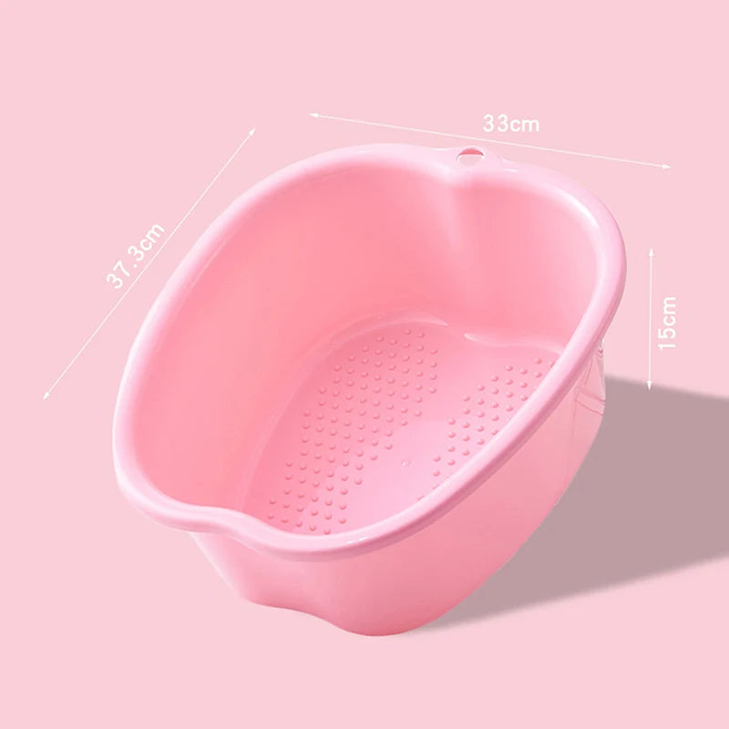 Large Foot Bath Spa Tub Basin – Massage & Pedicure Soak Foot Bath Basin Nixie Pink
