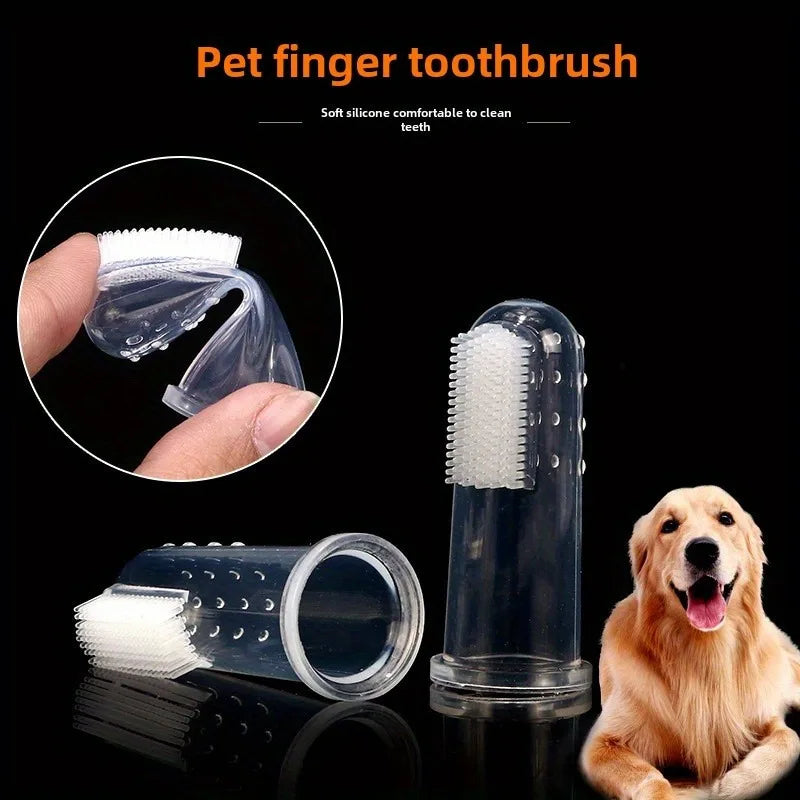 Soft Silicone Pet Finger Toothbrush for Dogs & Cats Pet Dental Brush Nixie
