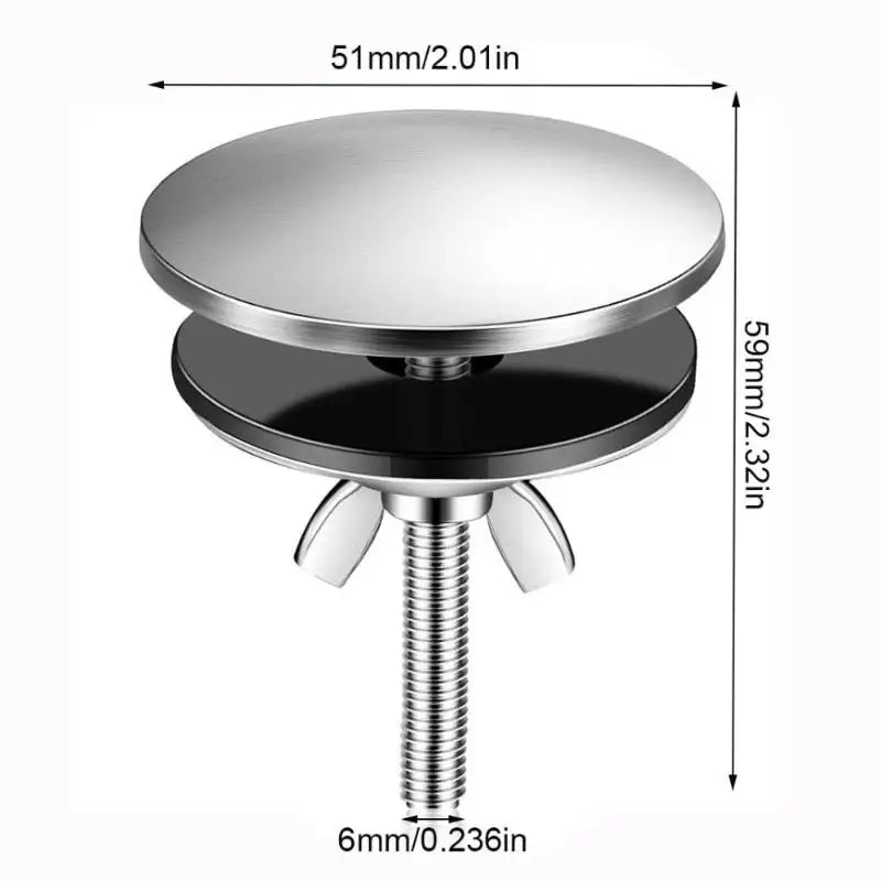 M6 Stainless Steel Sink Hole Cover Faucet Hole Plug 51mm Sink Hole Cover Nixie