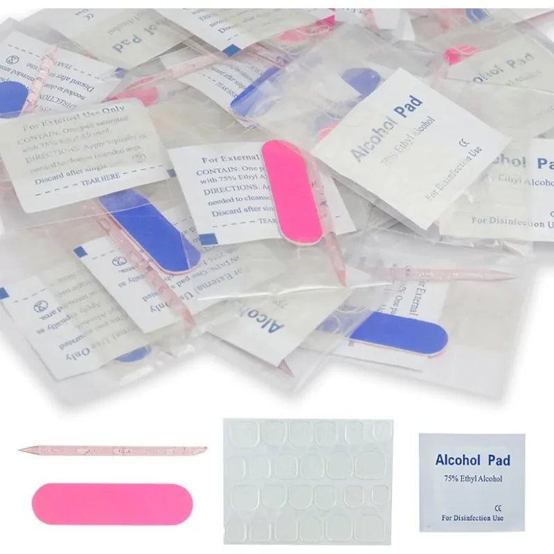 10-Set Disposable Manicure Kit – Nail File, Cuticle Stick & Tabs Disposable Manicure Kit Nixie