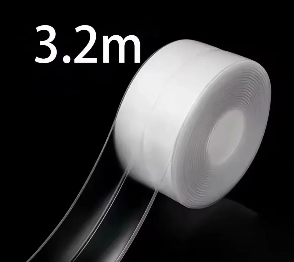 2 Rolls White Waterproof Self-Adhesive Caulk Tape – Bath & Kitchen Caulk Sealing Tape Nixie 1pc