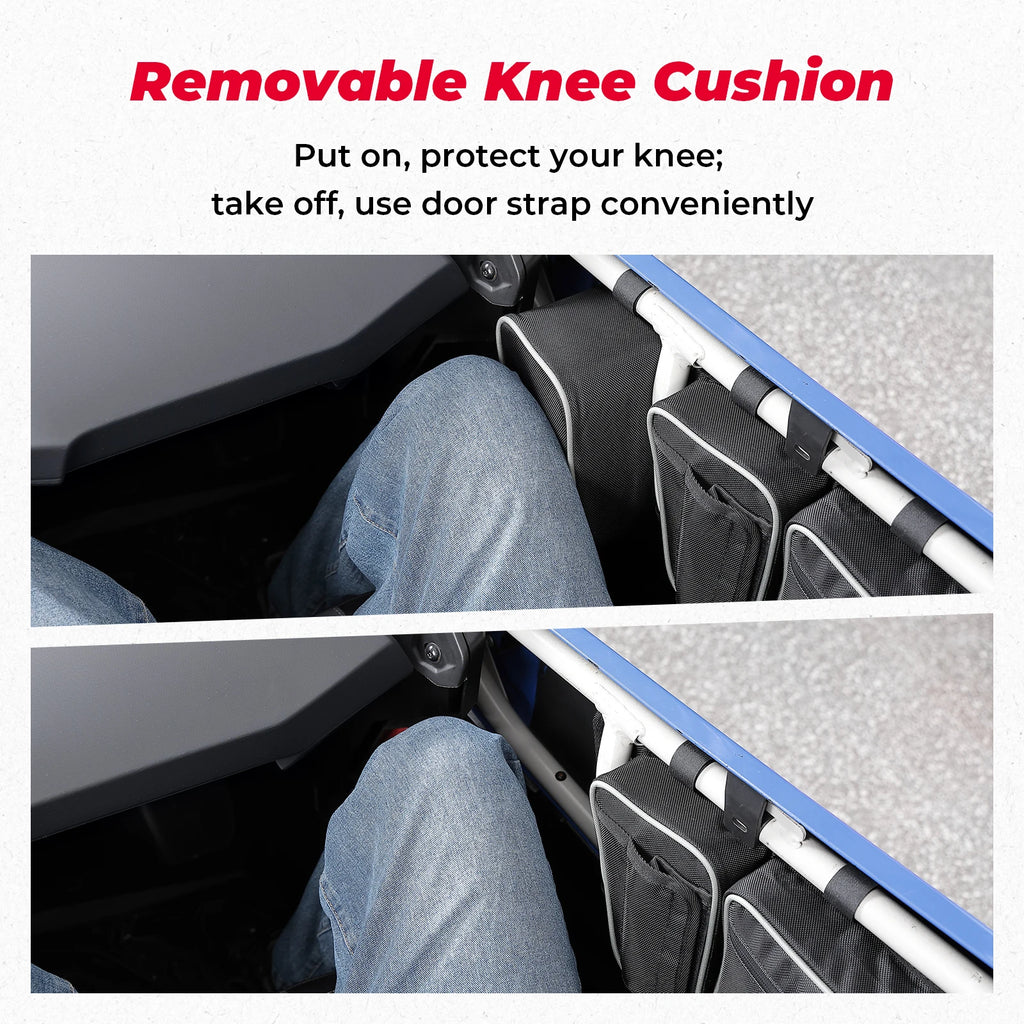 KEMITOUR Door Storage Bag + Knee Pad for Can-Am Maverick X3 UTV Door Storage Bag Nixie