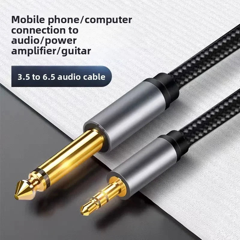 6.35mm to 3.5mm TRS Stereo Audio Cable 4FT | Guitar & Amp Stereo Audio Cable Nixie