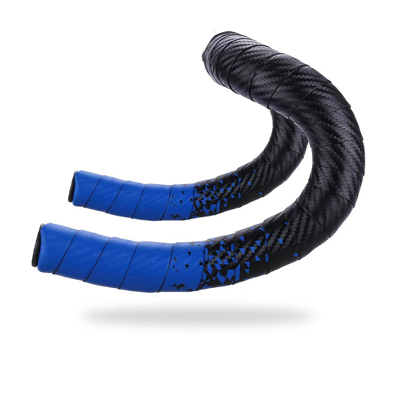 BUCKLOS Road Bike Handlebar Tape Anti-Slip PU Sponge Wrap Bicycle Handlebar Tape Nixie BLUE TAPE