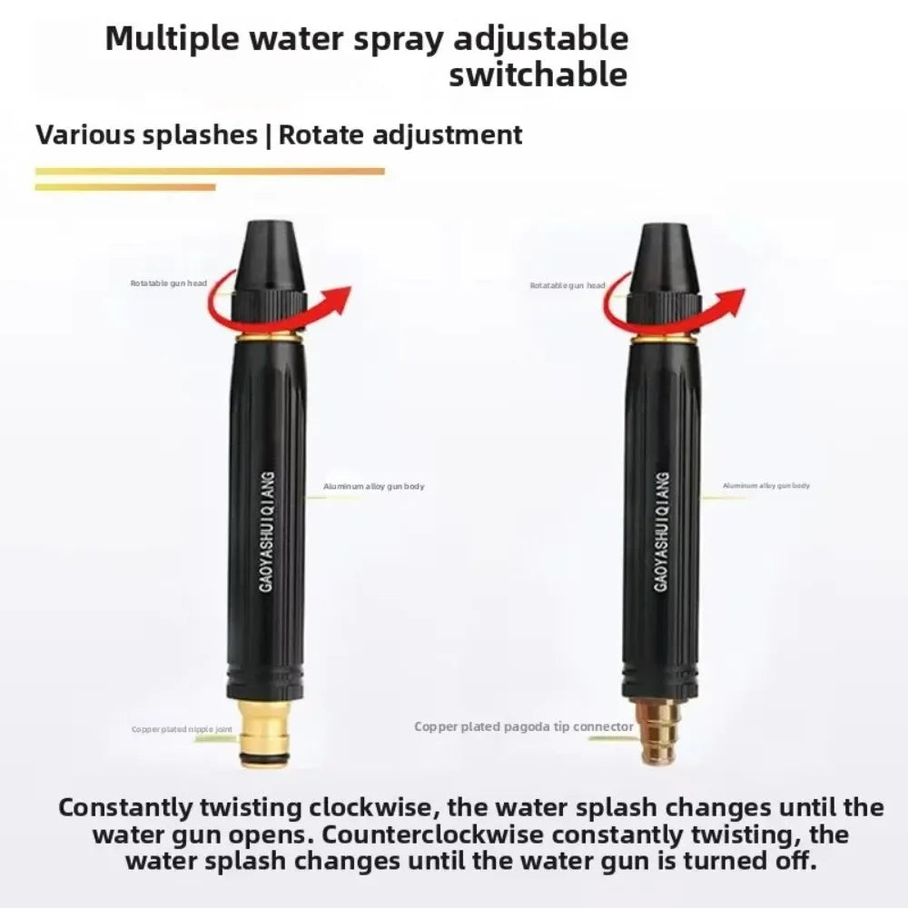 High-Pressure Car Wash Water Gun Nozzle | Garden Hose Spray Garden Hose Nozzle Nixie