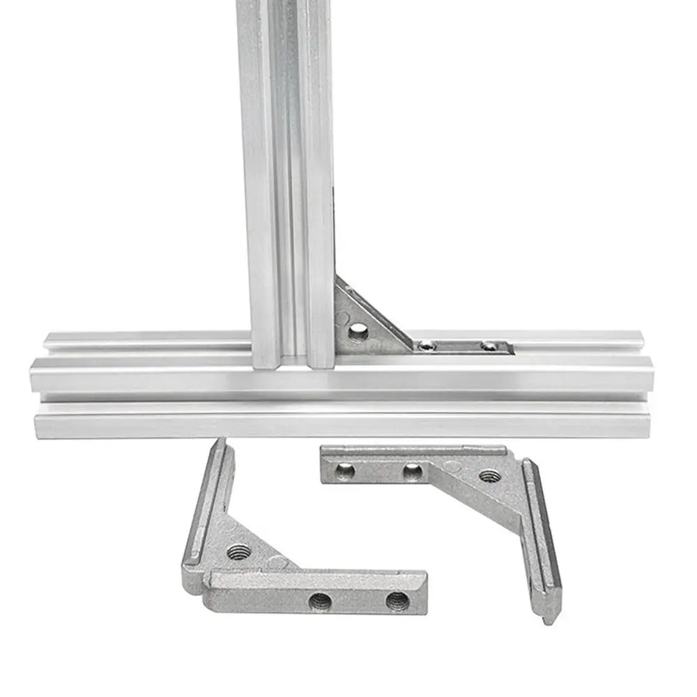 Aluminum Profile Angle Slot Connector L Bracket 2020 3030 4040 Profile Corner Bracket Nixie