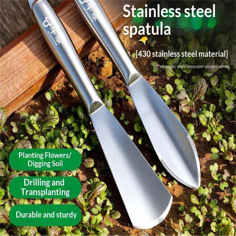 Heavy Duty Stainless Steel Garden Trowel – Dig, Plant & Weed Garden Hand Trowel Nixie