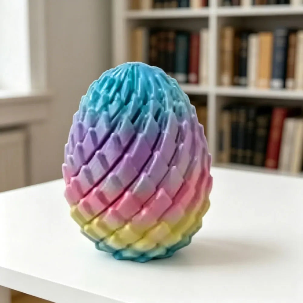 3D Printed Dragon Egg Fidget Toy – Deformable Desk Ornament Fidget Desk Toy Nixie