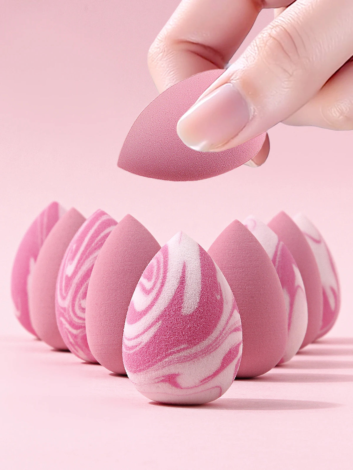 10-Pack Mini Makeup Blending Sponges – Teardrop, Wet & Dry Makeup Blending Sponge Nixie