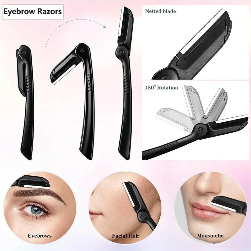 5-in-1 Eyebrow Grooming Kit – Razor, Scissors & Tweezers Eyebrow Grooming Kit Nixie