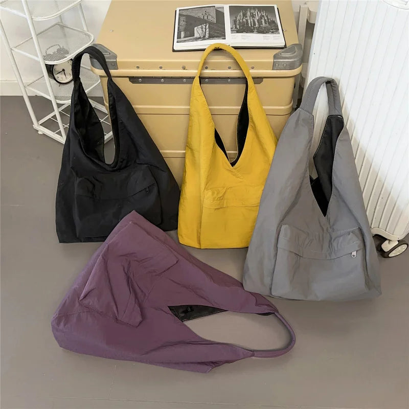 Harajuku Dumpling Shoulder Bag – Large Casual Nylon Hobo Bag Hobo Shoulder Bag Nixie