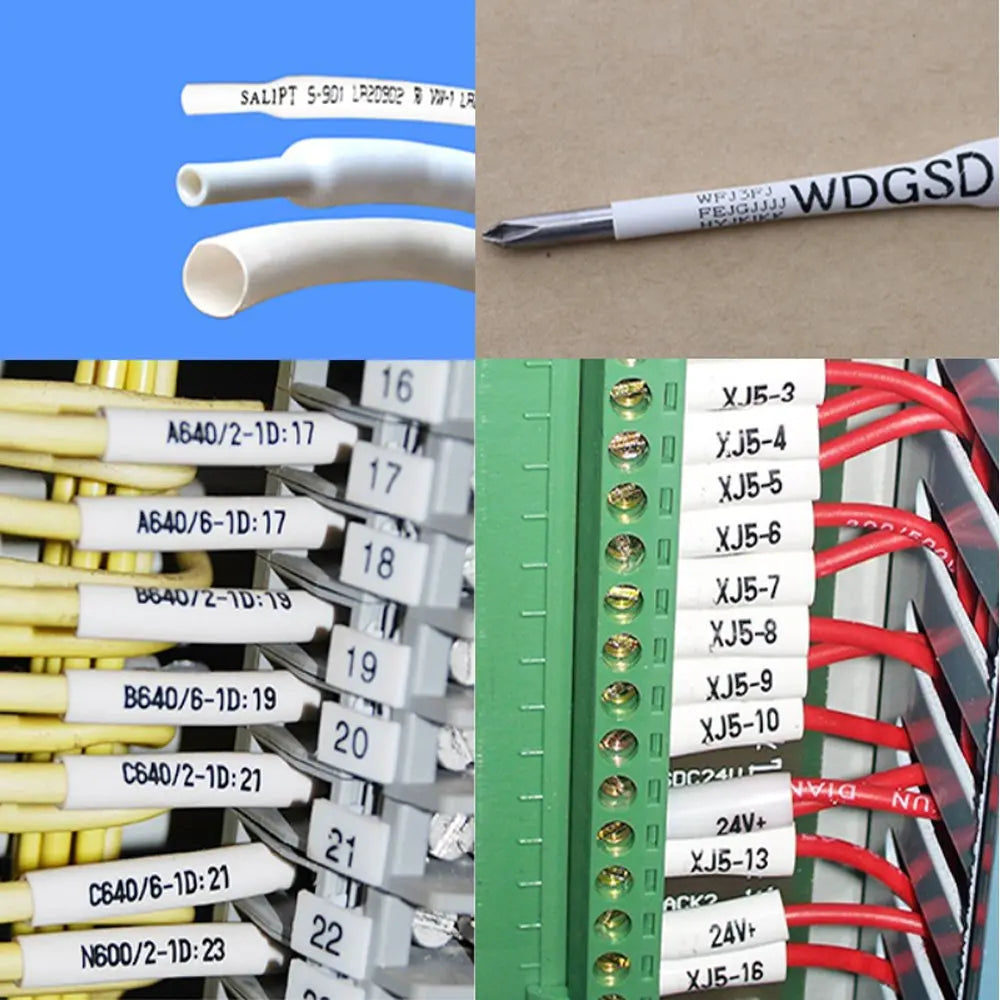 Heat Shrink Tube Labels for Brother HSe P-Touch Label Makers Label Maker Cartridge Nixie