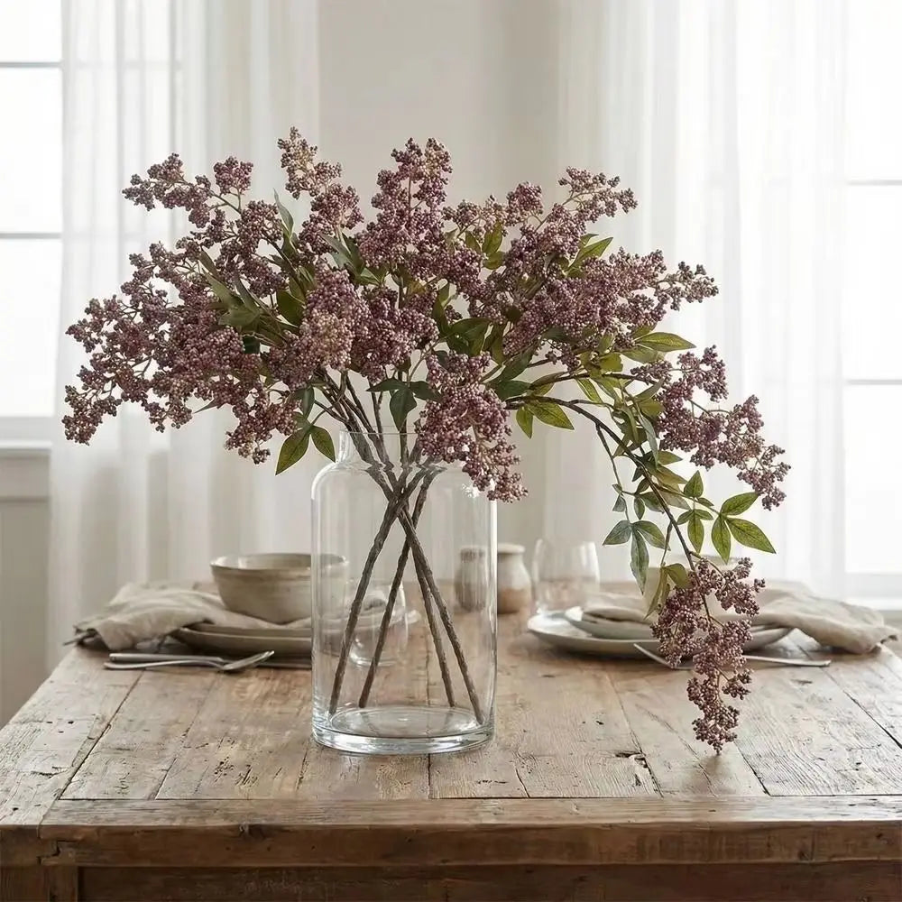 Artificial Nandina Berry Branch – Lifelike Faux Vase Filler Artificial Floral Branch Nixie