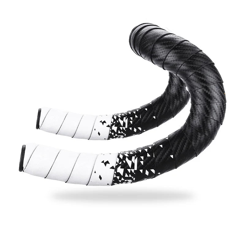 BUCKLOS Bike Handlebar Tape – Anti-Slip PU Sponge Wrap Handlebar Tape Nixie WHITE TAPE
