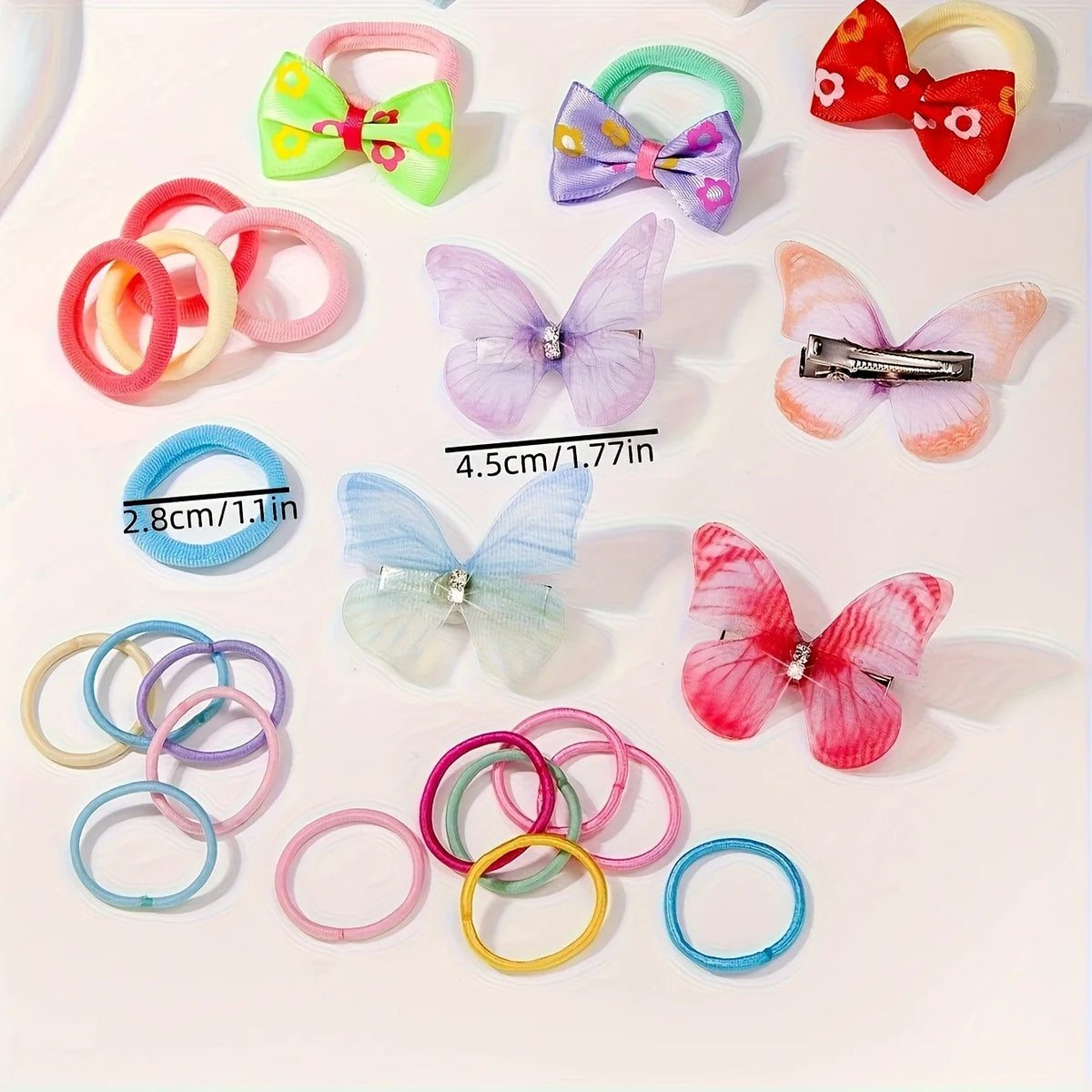 881Pcs Kids Hair Accessories – Clips, Ties & Scrunchies Set Kids Hair Accessories Nixie
