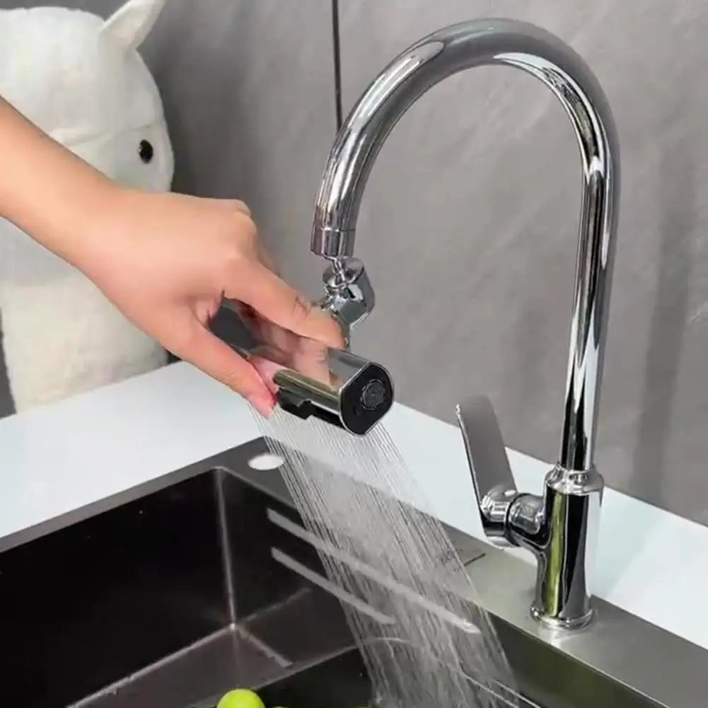 360° Rotating Waterfall Faucet Extender – ABS Kitchen Tap