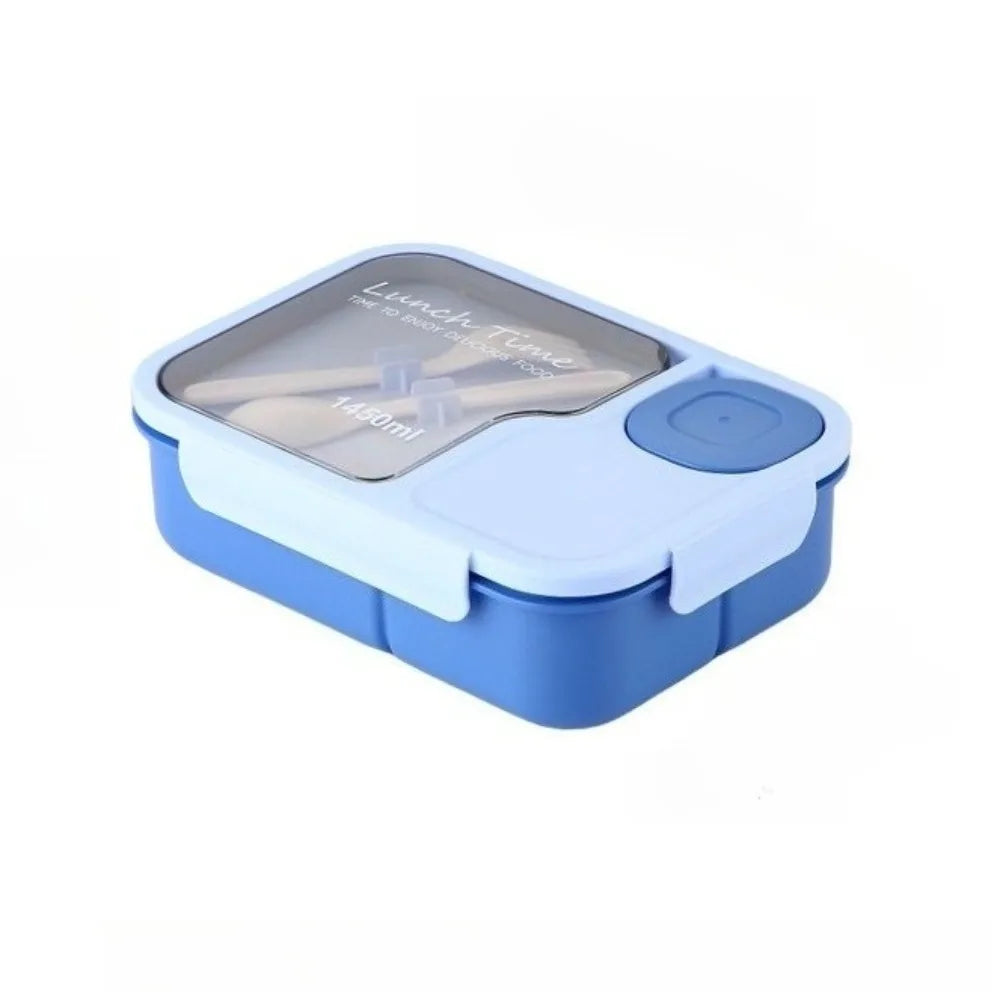 Leak-Proof Lunch Box with Compartments & Tableware Set
