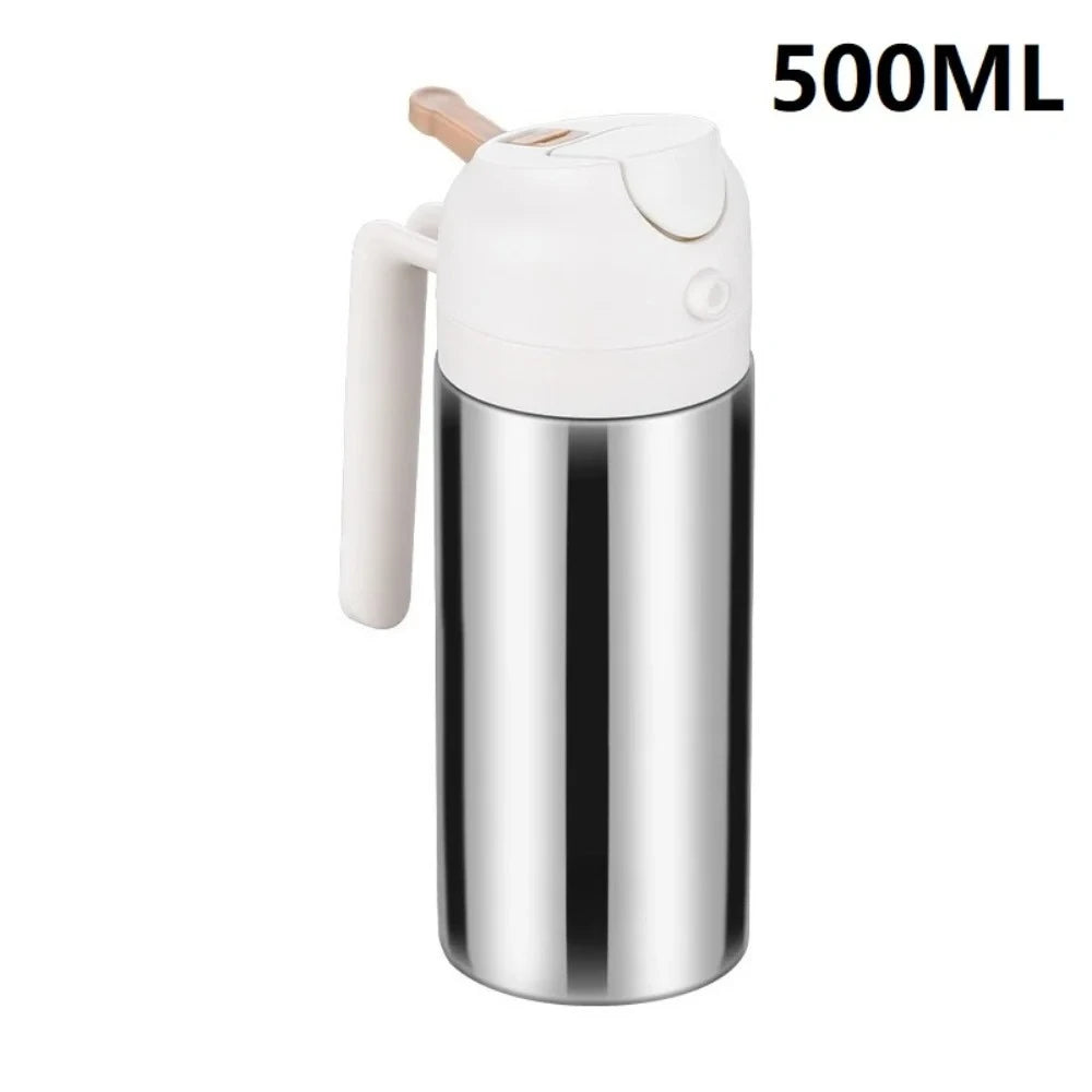 2-in-1 Stainless Steel Oil Spray Bottle & Dispenser | Nixie