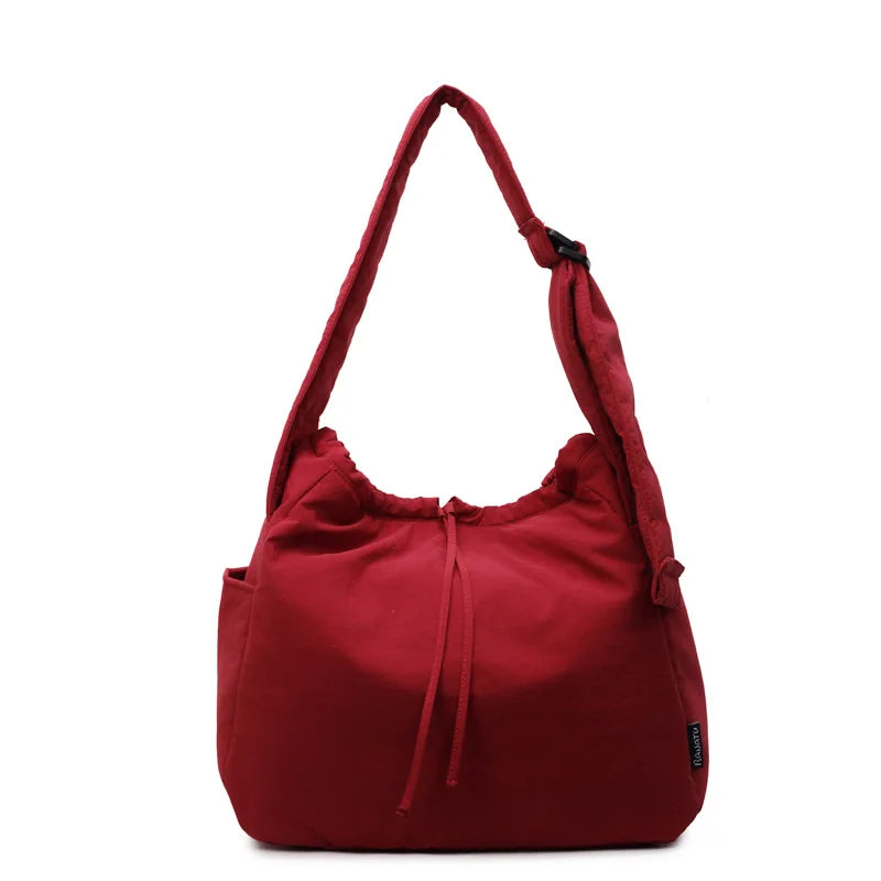 Japanese Canvas Crossbody Tote Bag – Large Capacity, Lightweight Canvas Crossbody Tote Nixie