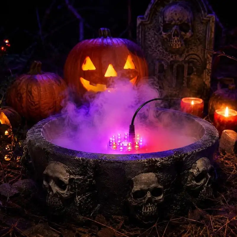 Ultrasonic LED Fog Mist Maker – Halloween & Pond Fogger Ultrasonic Mist Maker Nixie