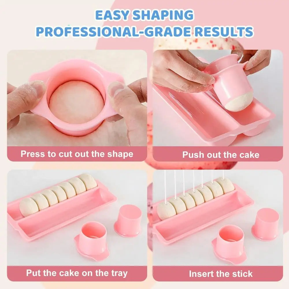 Cake Pop Mold Set with Acrylic Stand – Complete Baking Kit Cake Pop Mold Set Nixie