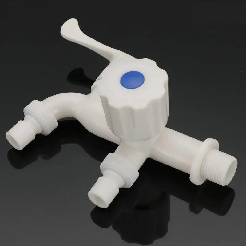 Dual Outlet G1/2" Water Tap – Independent Control & Hose Adapters Dual Outlet Faucet Nixie