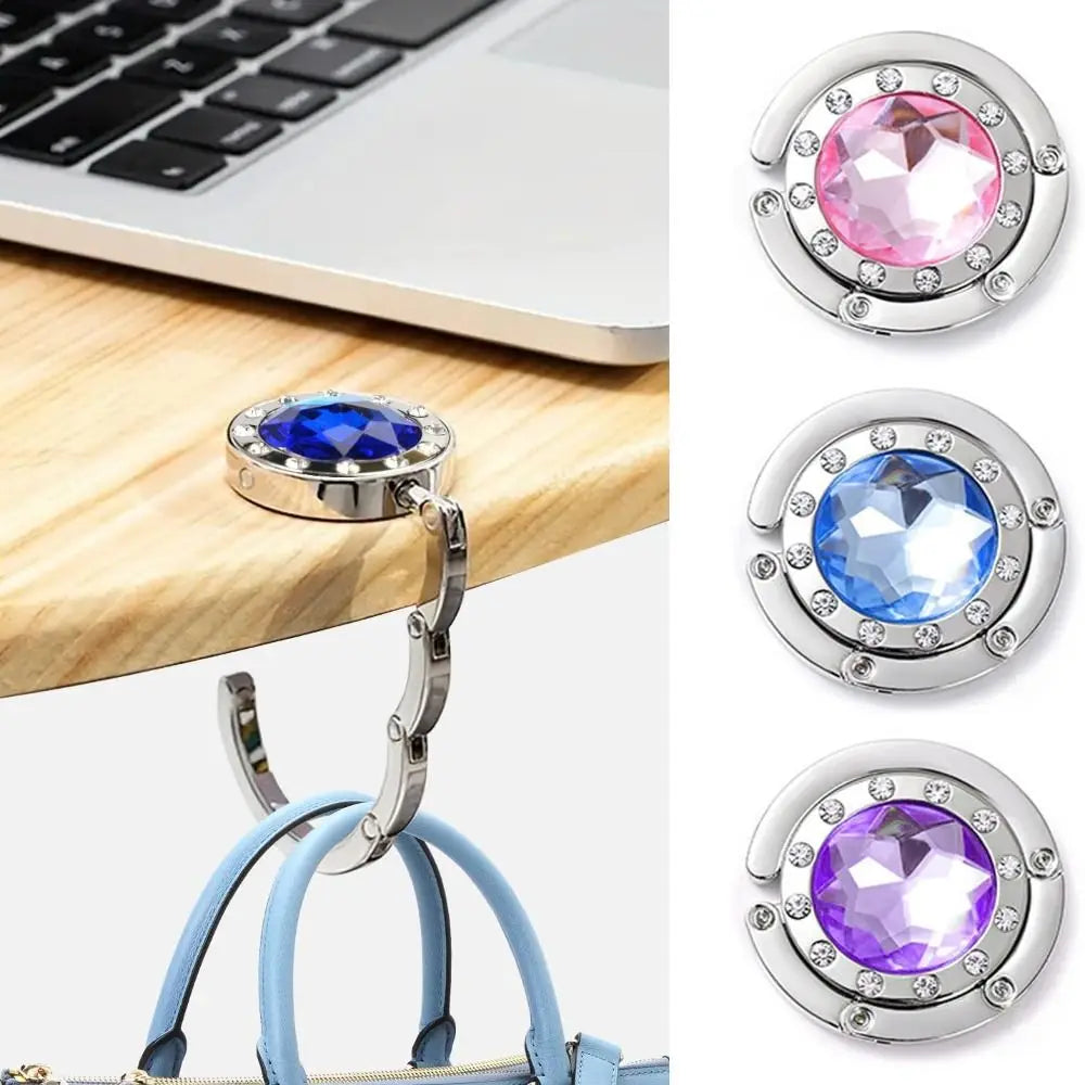 Foldable Metal Purse Hanger Table Hook | Space-Saving Bag Holder Purse Table Hanger Nixie