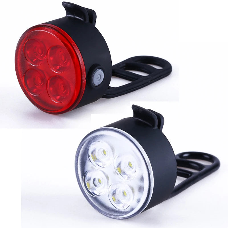 BUCKLOS LED Bike Light Set – USB Rechargeable Front & Rear