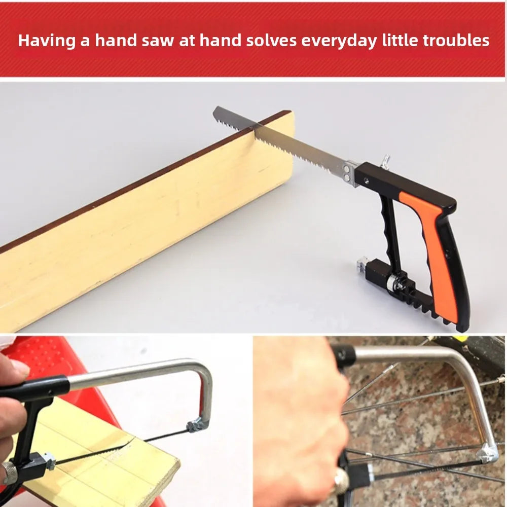 8-in-1 Multi-Purpose Hand Saw Kit with 6 Blades – Wood Metal Glass Multi-Purpose Hand Saw Nixie
