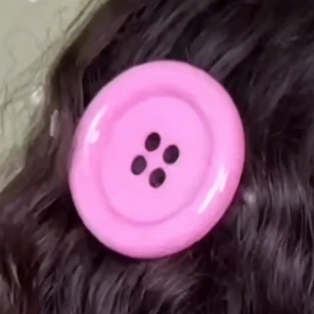 Y2K Extra Large Button Hair Clip – Candy Style Barrette