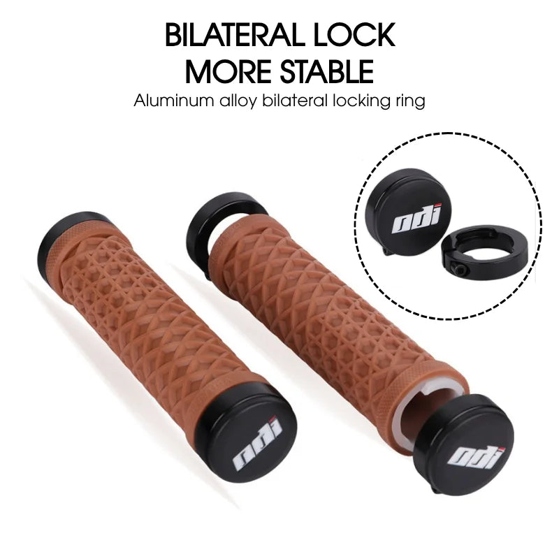 ODI Silicone MTB/BMX Handlebar Grips – Double Lock Anti-Slip Bicycle Handlebar Grips Nixie