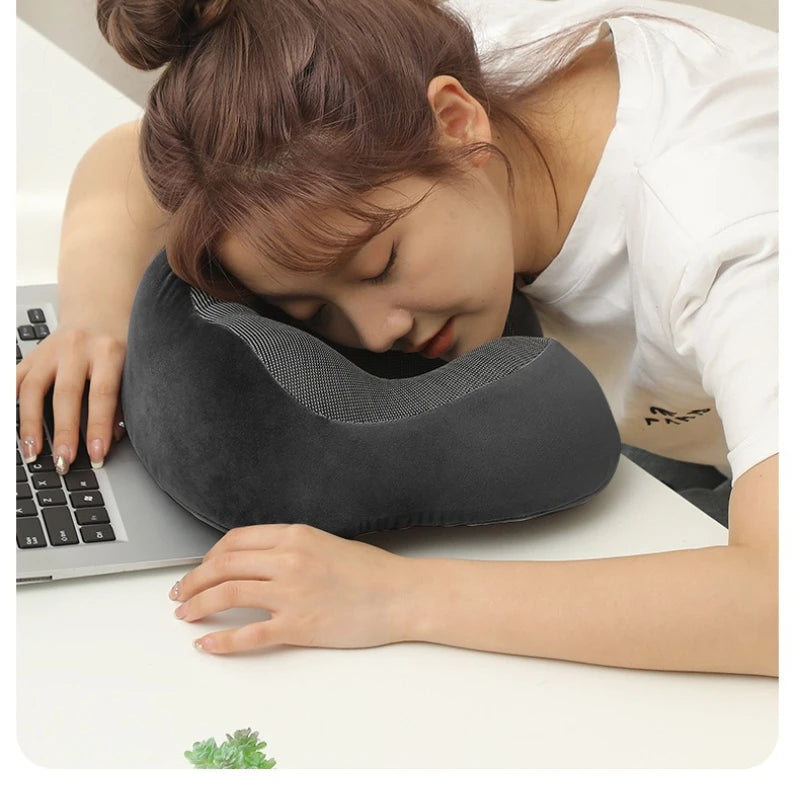 Memory Foam U-Shaped Travel Pillow – Magnetic, Ultra-Soft U-Shaped Travel Pillow Nixie