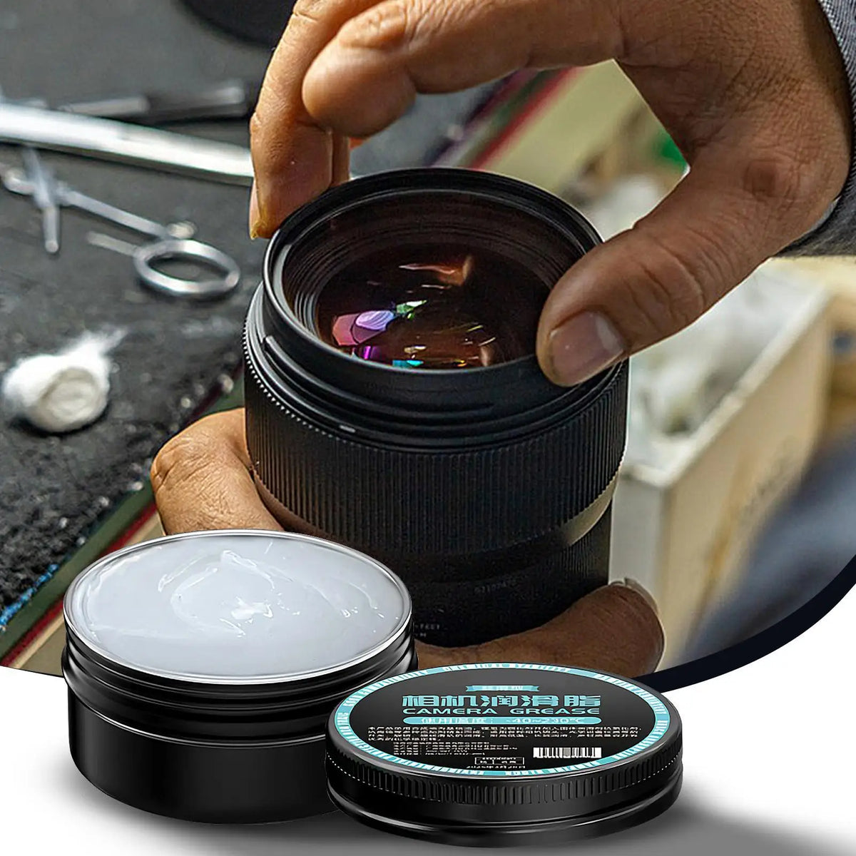 30g Camera Lens Lubricant Oil – Smooth Rust-Proof Shutter Care Camera Lubricant Grease Nixie