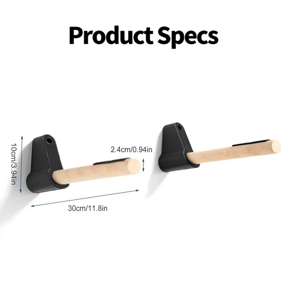 Solid Wood Bicycle Wall Mount Holder – Vertical Bike Bracket