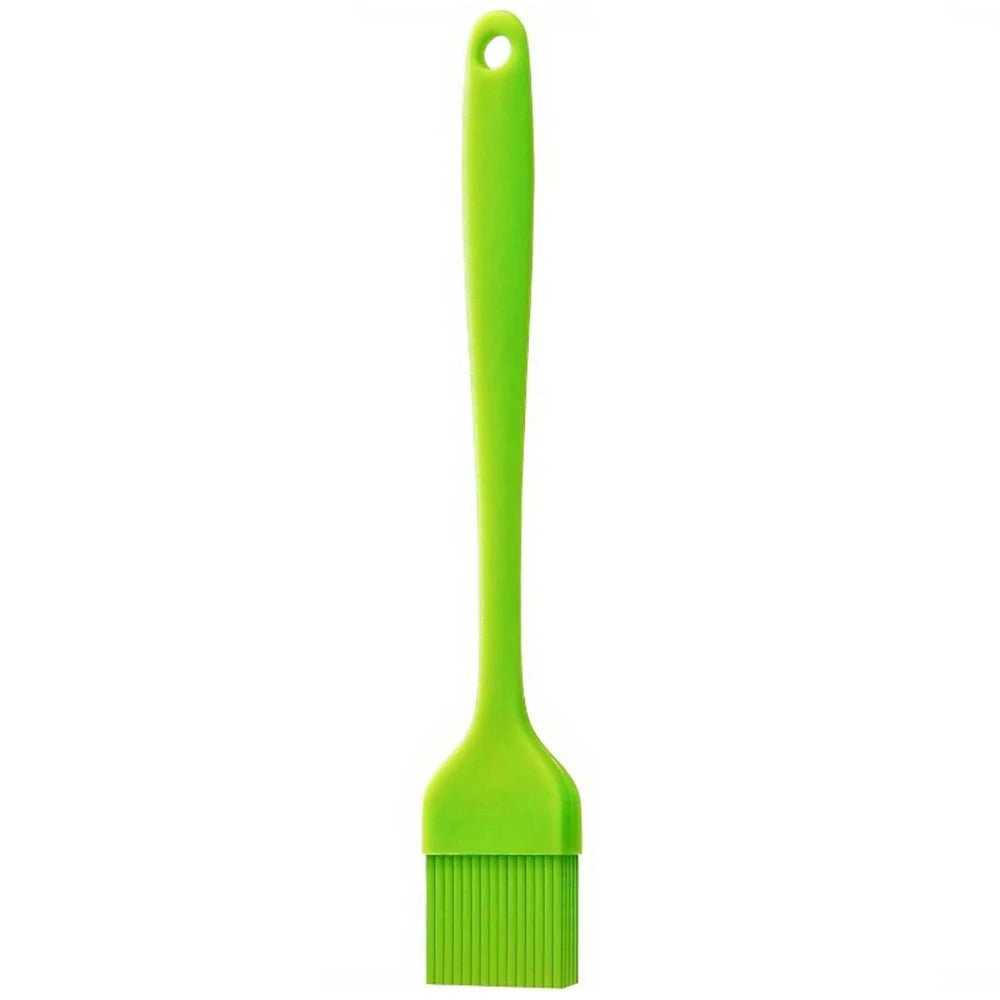 Silicone Basting Brush – Heat Resistant BBQ & Pastry Oil Brush Silicone Basting Brush Nixie light green