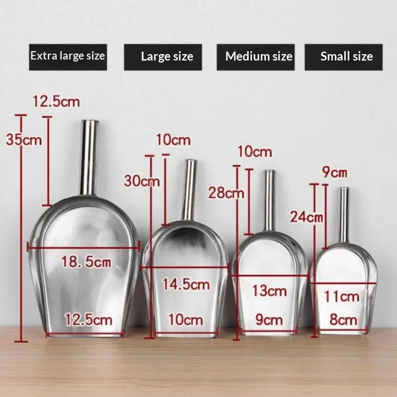 304 Stainless Steel Food Scoop – Ice, Coffee & Kitchen Use Kitchen Food Scoop Nixie