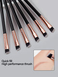 Ultra-Fine Eyeliner & Eyebrow Brush Set – 6 to 30 Pcs Eye Makeup Brushes Nixie black-6PCS
