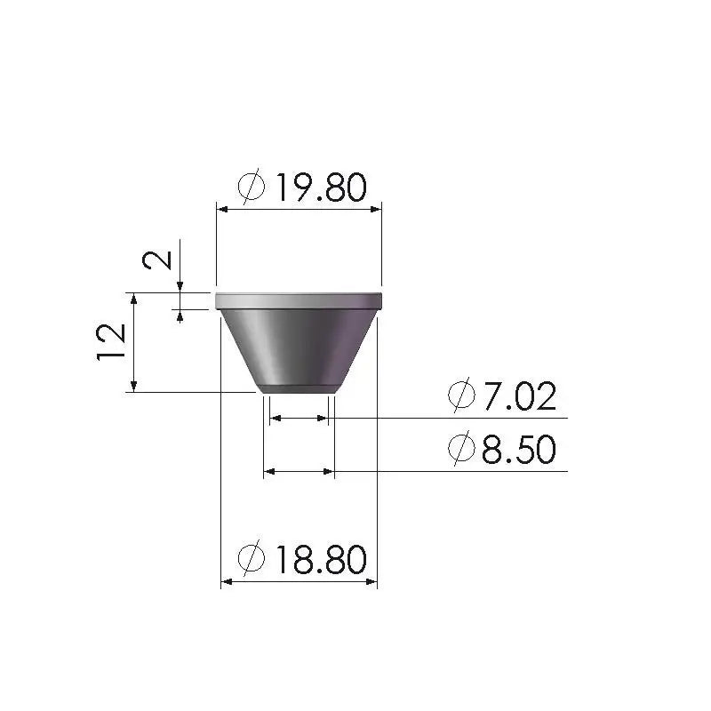 Aluminum LED Reflector Cup 20mm – Flashlight & Lighting Accessory LED Reflector Cup Nixie