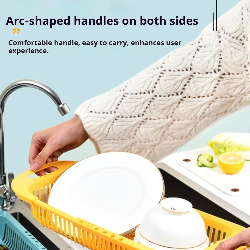 Extendable Over-the-Sink Colander & Adjustable Strainer