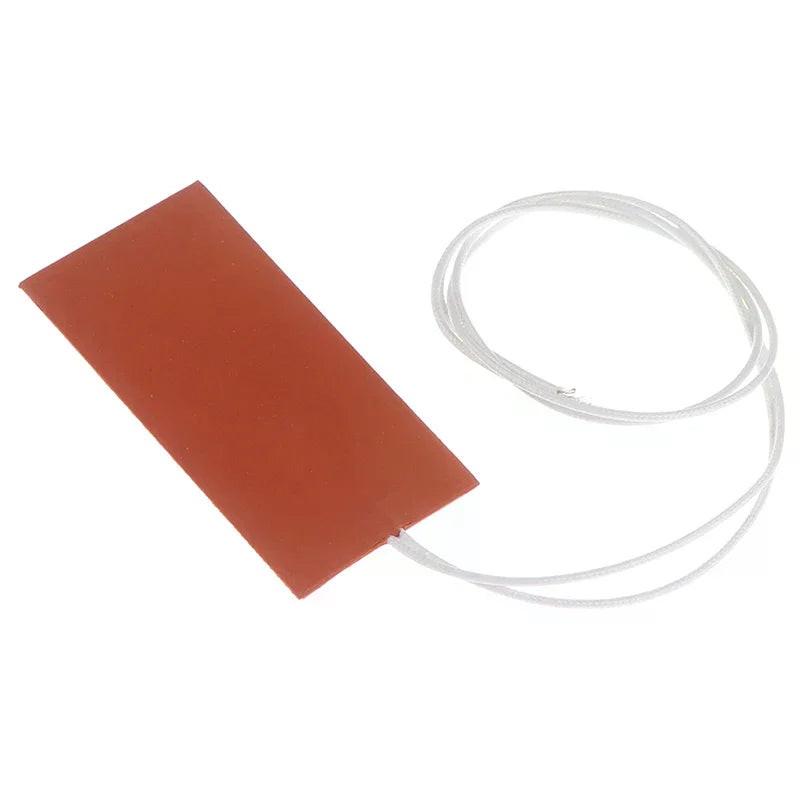 15W 12V DC Flexible Silicone Heater Pad 50x100mm Heating Mat Silicone Heater Pad Nixie